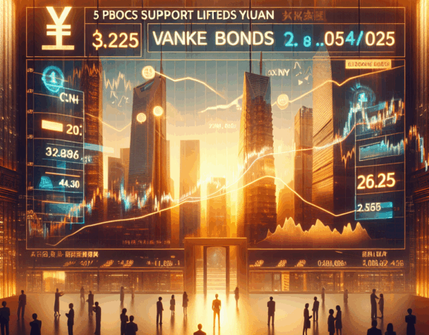 PBOC Support Lifts Yuan as Vanke Bonds Plunge 2025