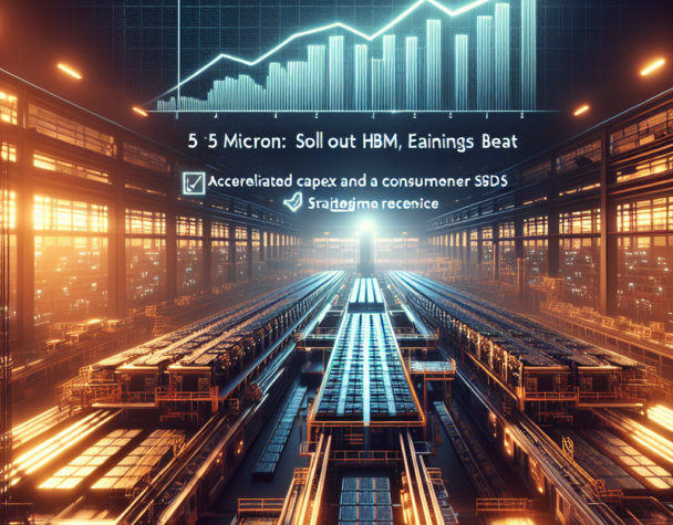 Micron Soars: Sold-Out HBM, Earnings Beat