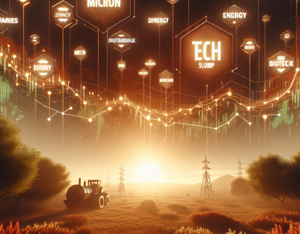 Tech Slump Pulls S&amp;P, Dow, Nasdaq Lower; Winners!!