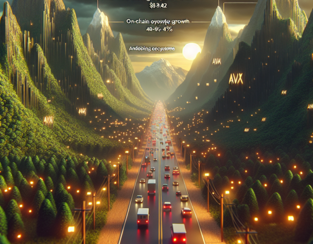 AVAX Tight Range, Volume Slides; On-Chain Strength