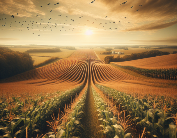 US Corn Falls on Record 2026 Supply, Open Interest