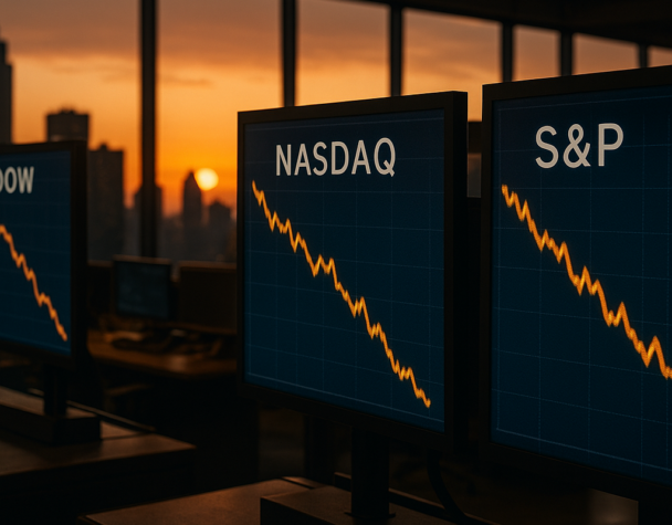 S&amp;P, Dow &amp; Nasdaq Rebalance Sends Stocks Lower Now