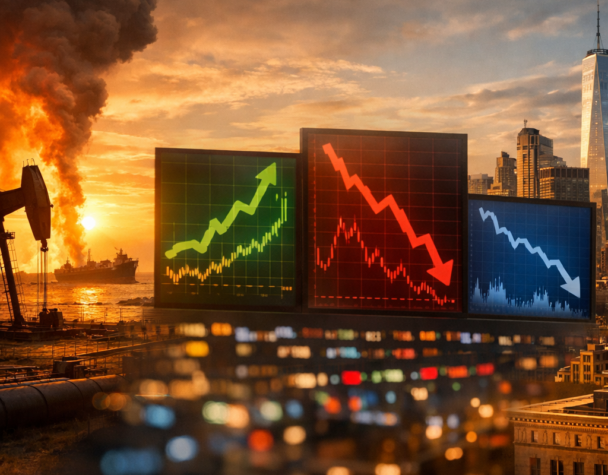 Oil Rally Lifts Dow; S&amp;P &amp; Nasdaq Slip on Iran Risks.
