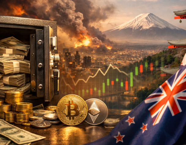 Dollar Safe-Haven Rally Pressures Crypto; NZD Rise