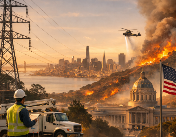 PG&amp;E Q1 Beat, Wildfire Risk, SF Takeover Fight Now