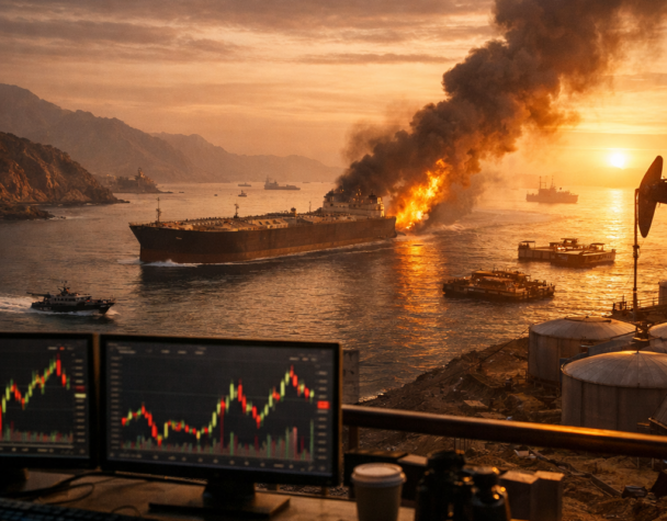 Brent Surges on Hormuz Disruptions; Record Swings!