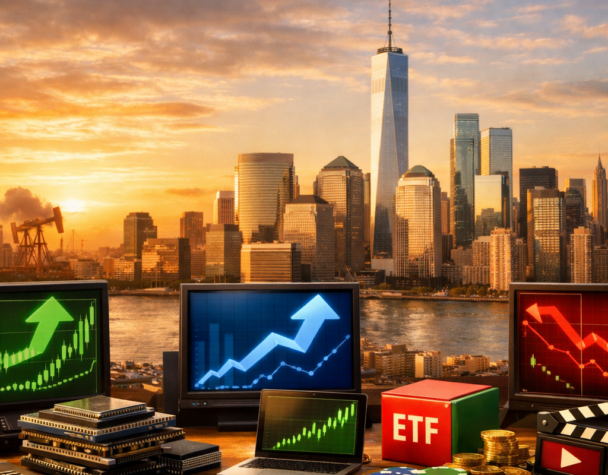 Ceasefire Boost: Dow, S&amp;P, Nasdaq Gain; ETFs Shift