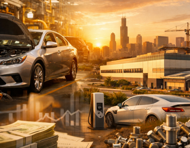 ITW Faces Auto Slowdown; $3B Credit, EV Push Gains