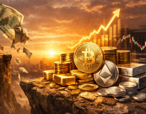 Dollar Drop Spurs Crypto Rally; Silver Perps Surge