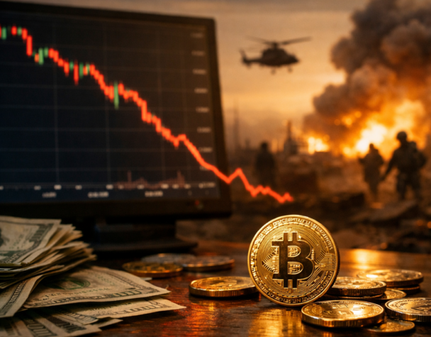 Weak USD Lifts Crypto; Bitcoin Drops on Tension