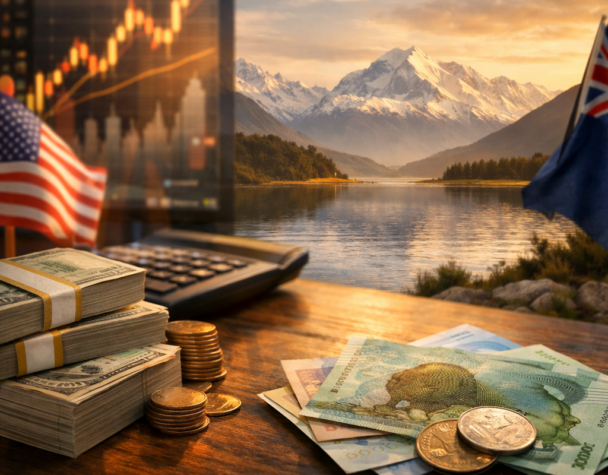USD/NZD Dips After NZ Surplus as Fed Signals Rates