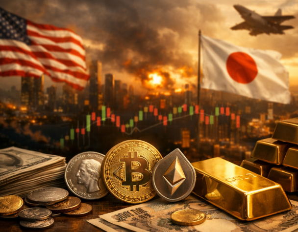 Dollar Strength Pounds Crypto; XAUT Gains Amid JPY