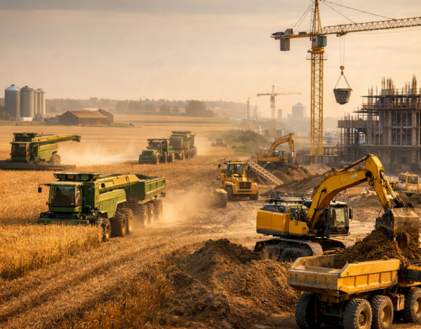 Deere Faces Ag Slump, Construction Tailwind Boost