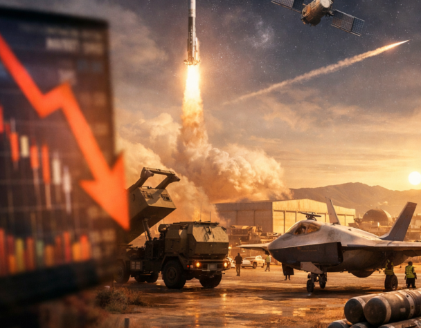 Lockheed slides after cash hit wins space contract
