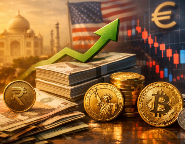 Rupee Slide Boosts Dollar, Pressures Crypto Today!