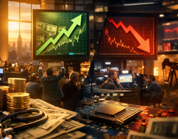 Dow Hits Record; Broadcom Slump Pulls Down Nasdaq!
