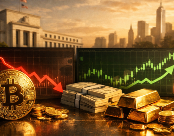 Fed Rate Bets Pressure Bitcoin, Gold; Dollar Rises