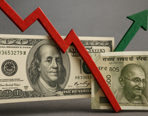 US Dollar Declines Amid Cooling Inflation; Indian Rupee Strengthens Slightly