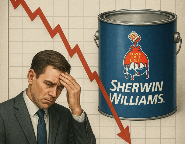 Sherwin-Williams Stock Declines Amid Analyst Downgrades and Raw Material Cost Concerns