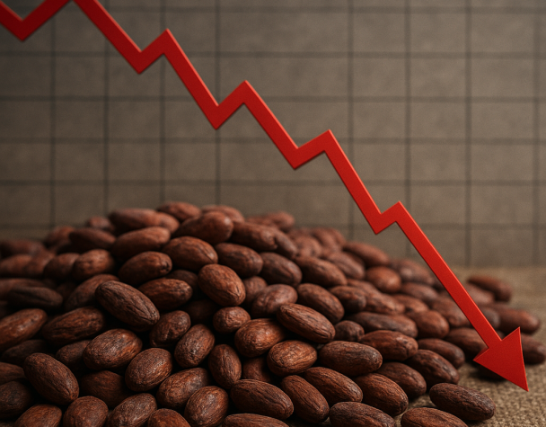 Cocoa Futures Drop to Two-Year Low Amid Surging Inventory Levels