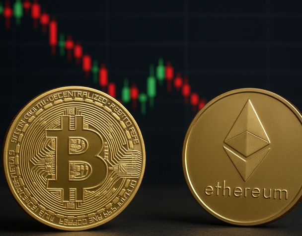 Bitcoin’s 2% Decline to $63,017 Amid Market Volatility; Ethereum Holds Steady at $1,624.95
