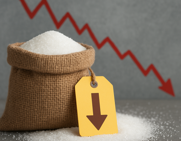 Sugar Prices Hit Six-Week Low Amid Global Oversupply and Lackluster Demand