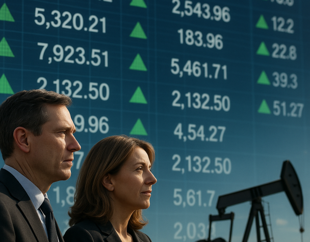 U.S. Stock Markets Hover Near Record Highs Amid Strong Corporate Earnings and Oil Price Stabilization