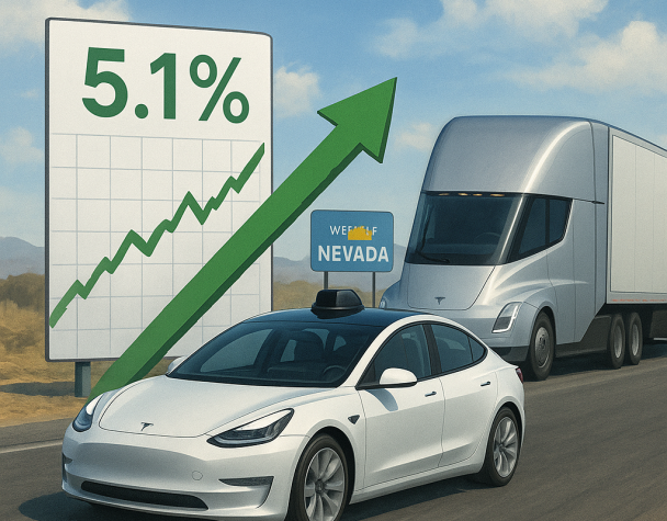 Tesla Stock Surges 5.1% as Nevada Expands Robotaxi Permit and Semi Truck Europe Launch Nears
