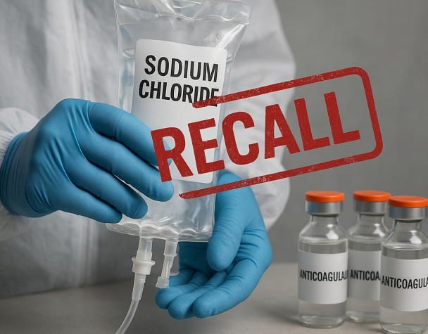 Baxter Issues Multiple Voluntary Recalls of IV Sodium Chloride and Anticoagulant Products Over Fiberglass Contamination