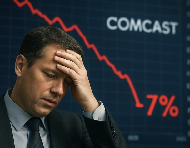 Comcast Shares Slide Near 7% After CFO Warns Broadband Subscriber Losses to Worsen This Quarter