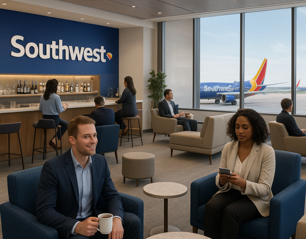 Southwest Airlines Unveils First-Ever Airport Lounges in Four Cities, Targets Premium Travelers