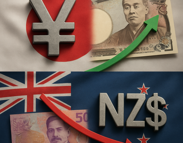 Yen Strengthens as BoJ Signals Faster Tightening; Kiwi Slips After RBNZ Keeps Hikes Gradual