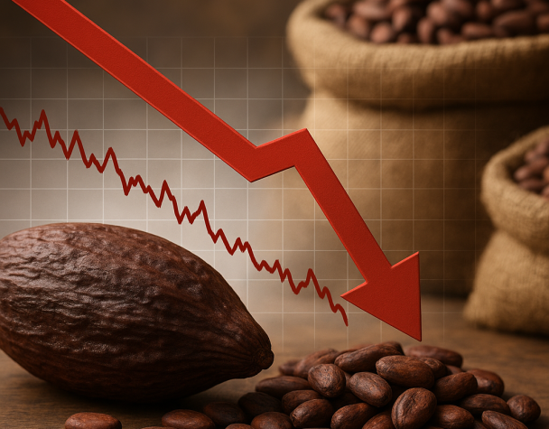 Cocoa Prices Dip to Four‑Week Low Amid Rising Exchange Stocks and Ghana Production Risks