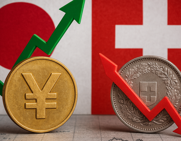 Yen Edges Higher Amid BOJ’s Hawkish Signals While Swiss Franc Weakens as SNB Holds Steady