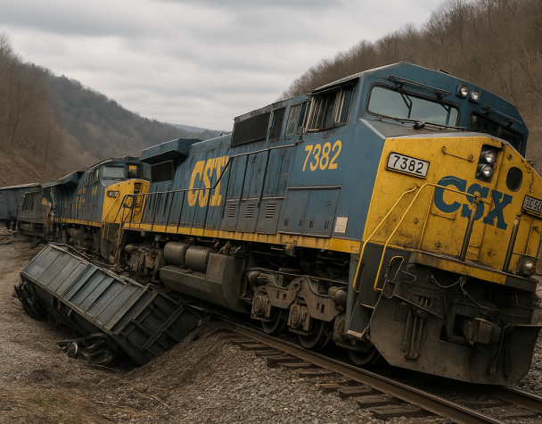 Minor CSX Derailment in West Virginia Raises Service Watch as Volume Trends Keep Climbing