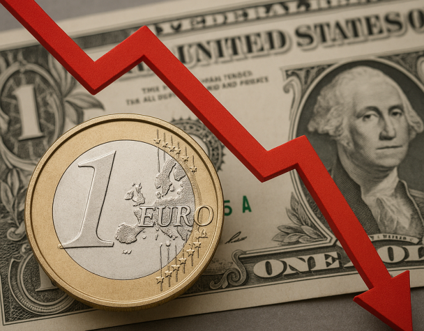 Euro Dips Nearly 1% Against Dollar Over Past Week as Rate Differentials Persist
