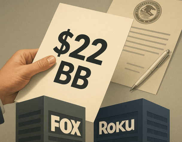 Fox’s $22B Roku Deal Advances as DOJ Issued Second Request, Delays First-Half 2027 Closing